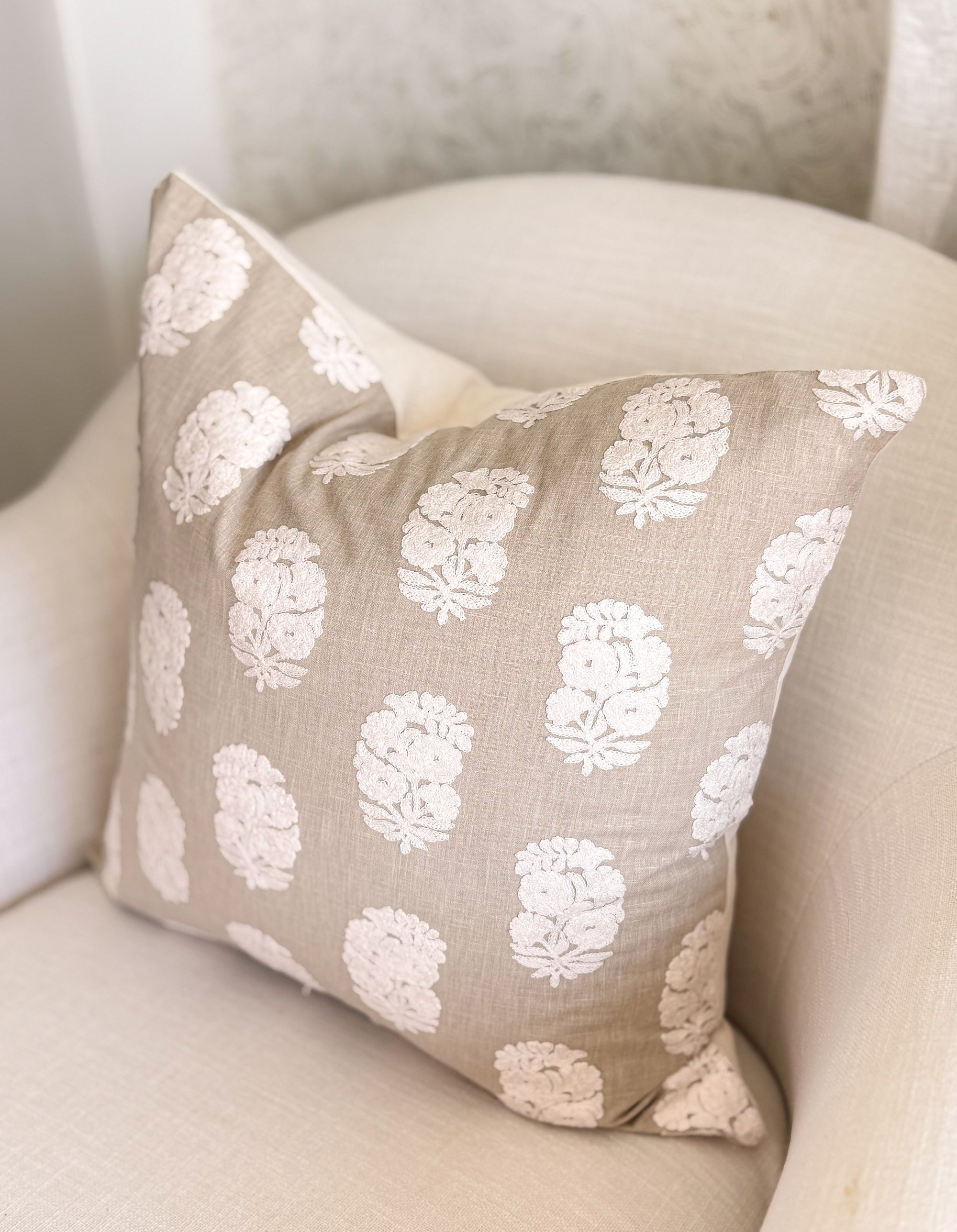 Pismo Embroidered Medallion Pillow Cover