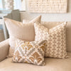 Carmel Embroidered Leaf Pillow Cover