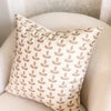 Carmel Embroidered Leaf Pillow Cover