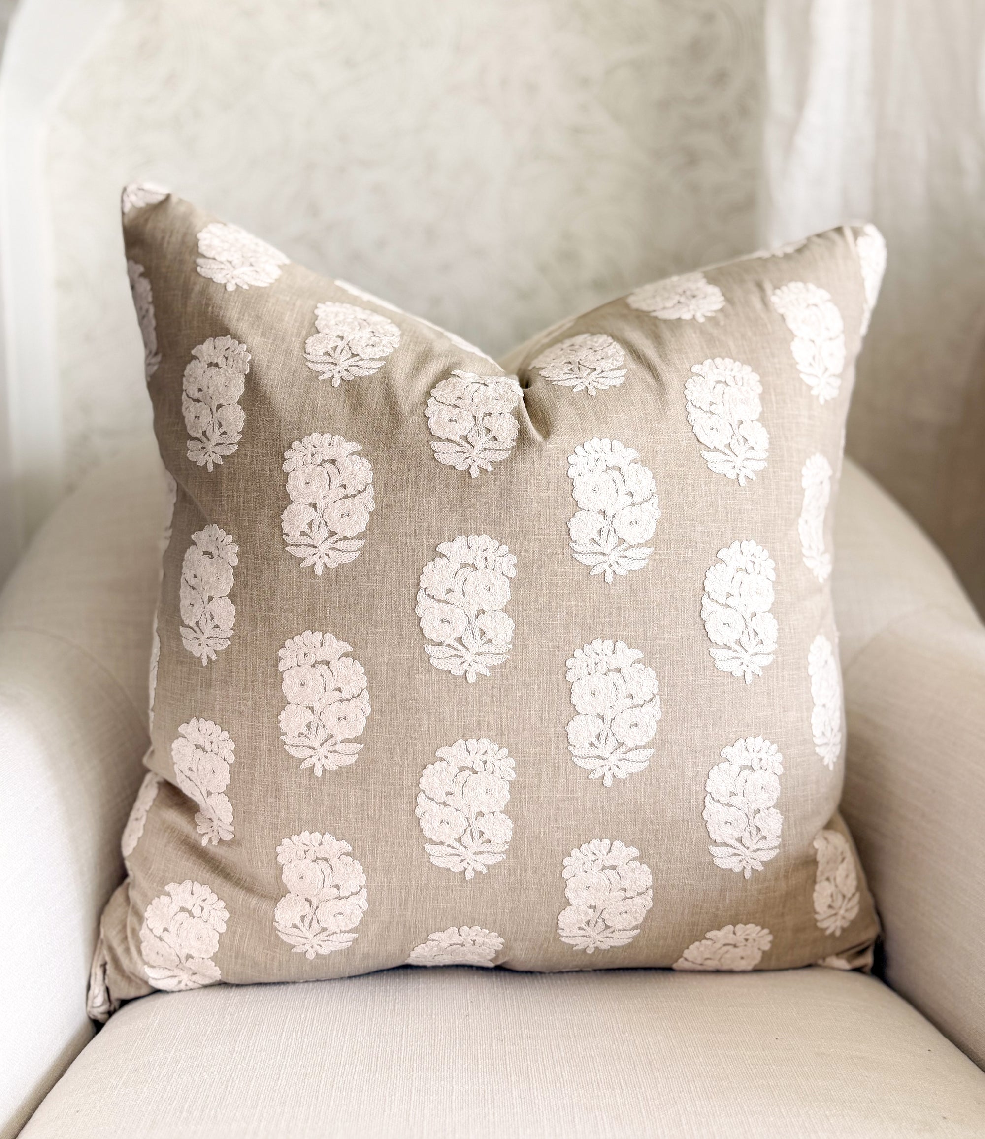 Pismo Embroidered Medallion Pillow Cover