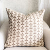 Carmel Embroidered Leaf Pillow Cover