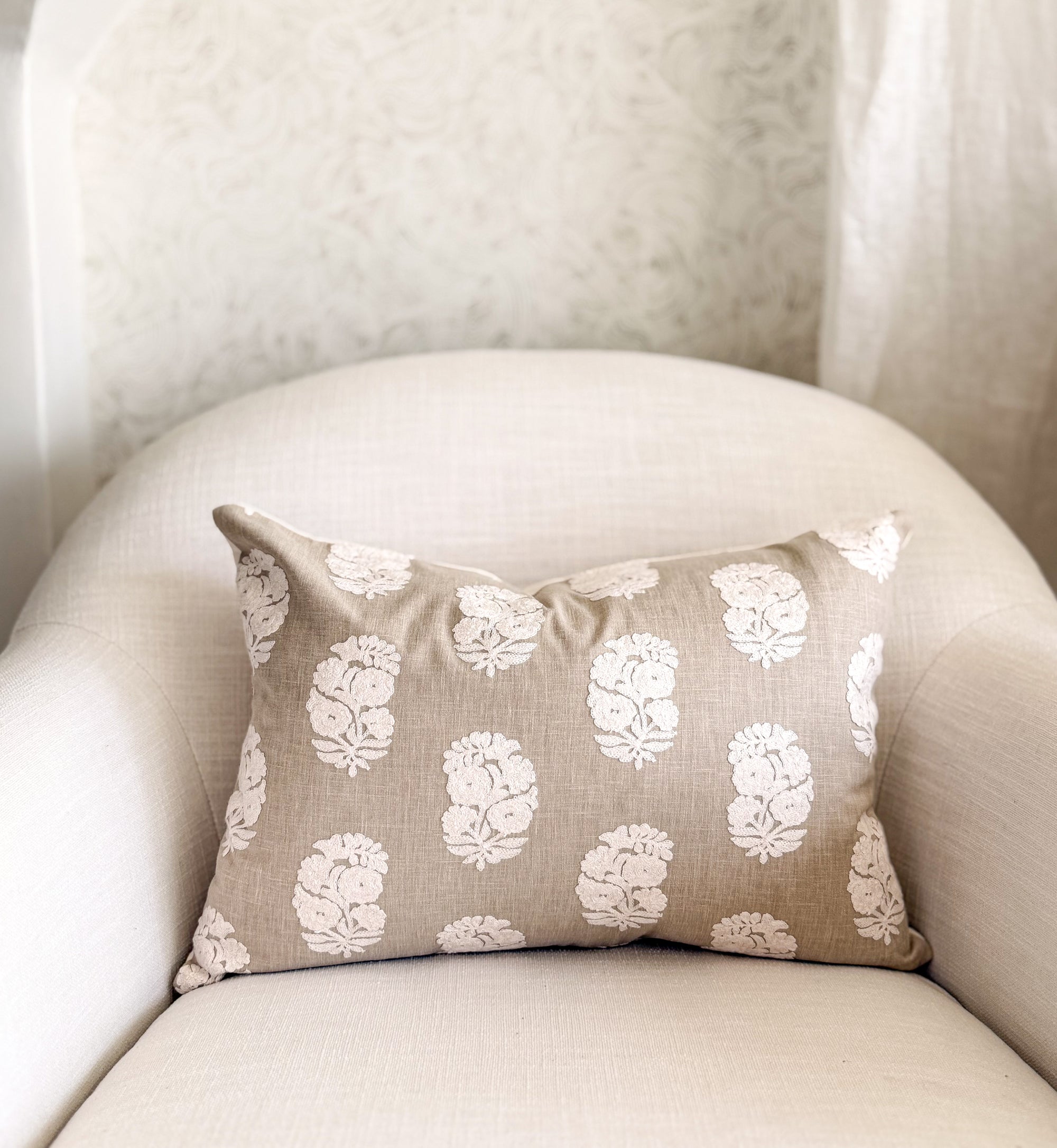 Pismo Embroidered Medallion Pillow Cover