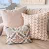 Solana Embroidered Swiss Dot Pillow Cover - Linen