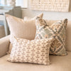 Carmel Embroidered Leaf Pillow Cover