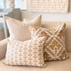 Carmel Embroidered Leaf Pillow Cover