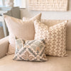 Carmel Embroidered Leaf Pillow Cover