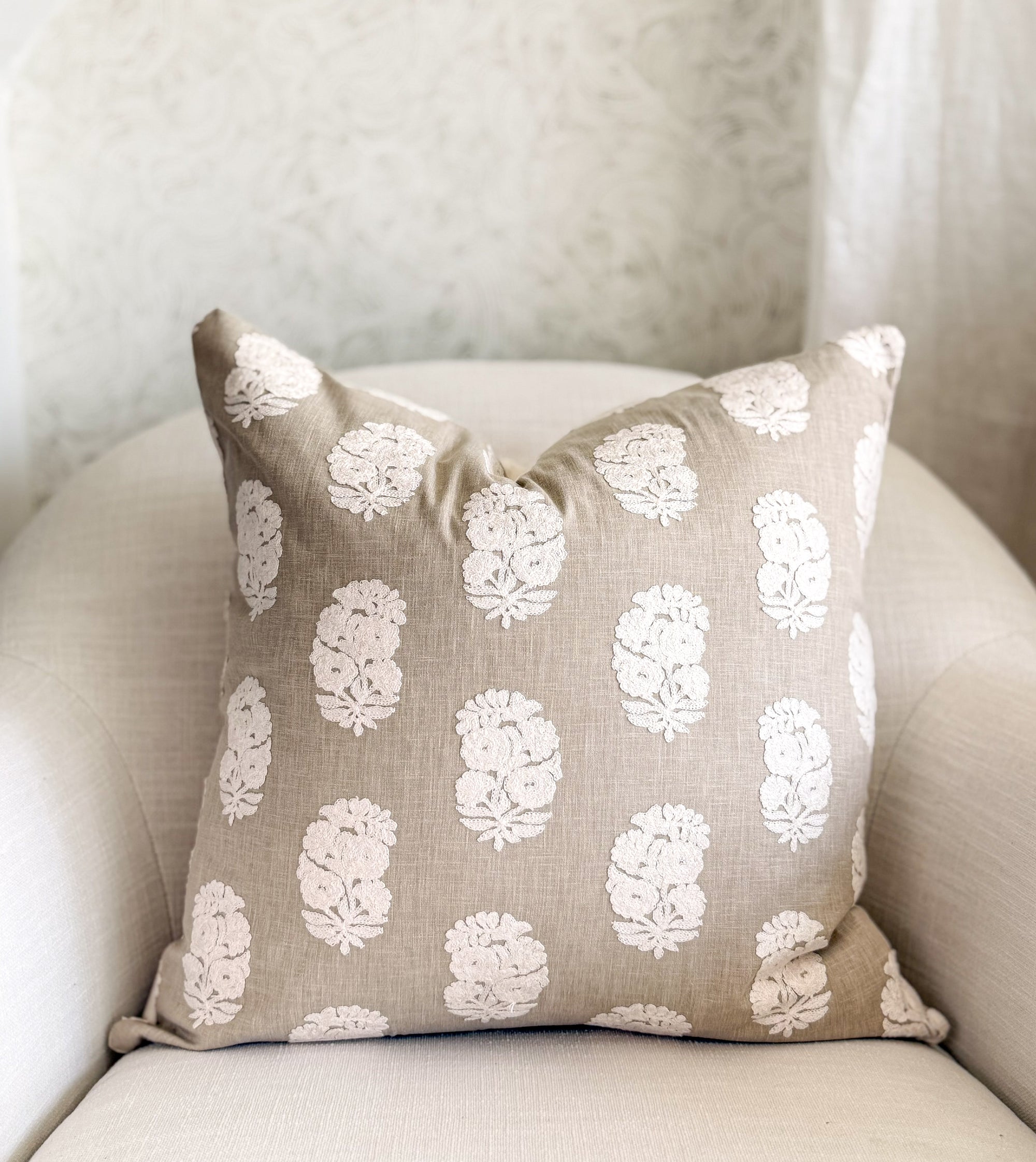 Pismo Embroidered Medallion Pillow Cover