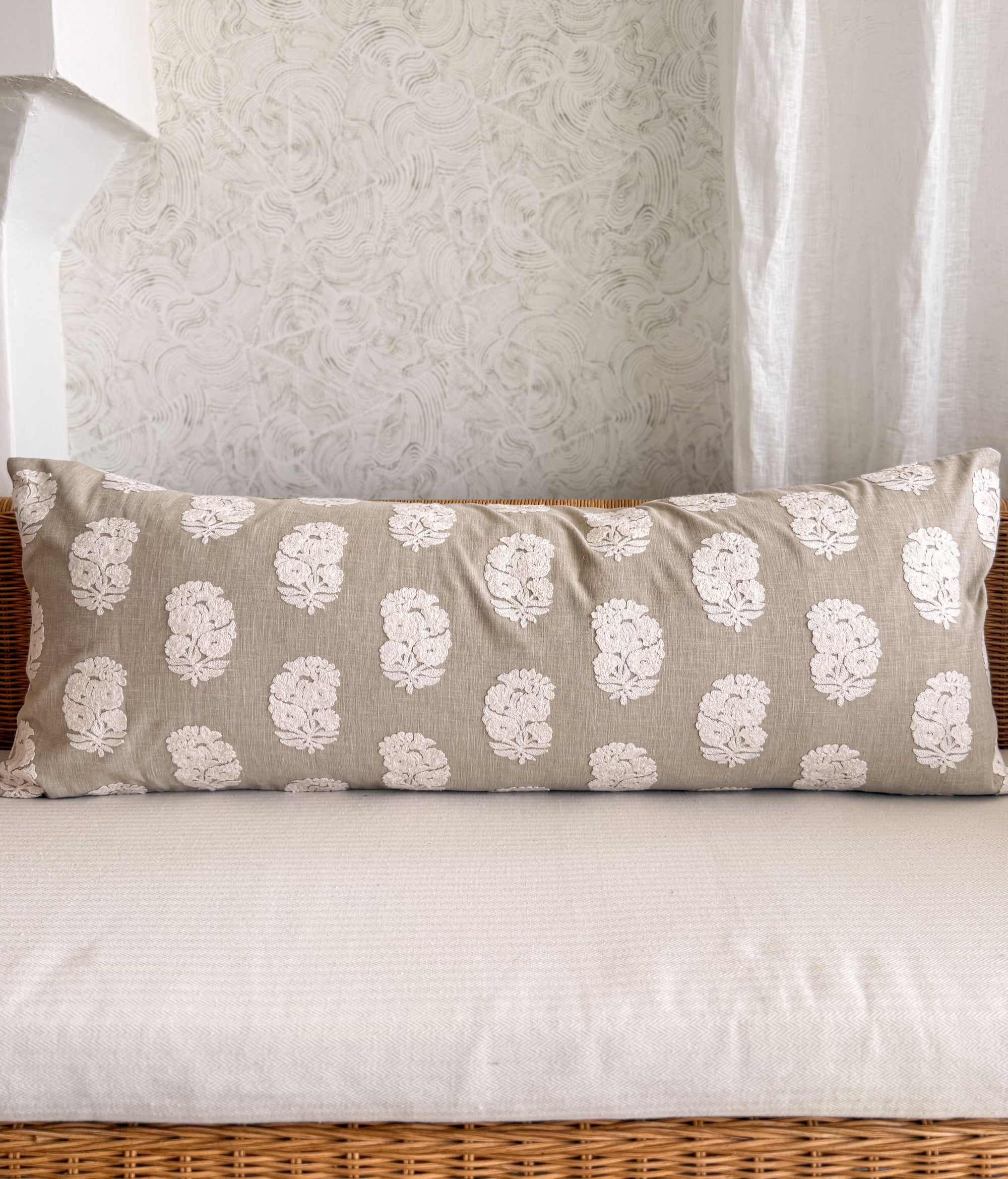 Pismo Embroidered Medallion Pillow Cover