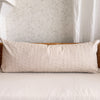 Solana Embroidered Swiss Dot Pillow Cover - Linen