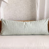 Solana Embroidered Swiss Dot Pillow Cover - Mist