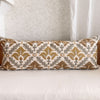 Montecito Floral Embroidered Crewel Pillow Cover - Golden