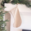 Solana Embroidered Swiss Dot Stocking - Linen