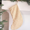 Solana Embroidered Swiss Dot Stocking - Golden
