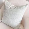 Solana Embroidered Swiss Dot Pillow Cover - Mist