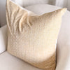Solana Embroidered Swiss Dot Pillow Cover - Golden