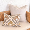 Solana Embroidered Swiss Dot Pillow Cover - Linen