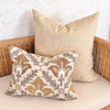 Solana Embroidered Swiss Dot Pillow Cover - Golden