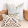 Solana Embroidered Swiss Dot Pillow Cover - Mist