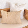 Solana Embroidered Swiss Dot Pillow Cover - Golden