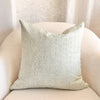 Solana Embroidered Swiss Dot Pillow Cover - Mist