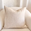 Solana Embroidered Swiss Dot Pillow Cover - Linen
