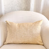 Solana Embroidered Swiss Dot Pillow Cover - Golden