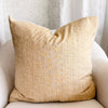 Solana Embroidered Swiss Dot Pillow Cover - Golden