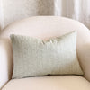 Solana Embroidered Swiss Dot Pillow Cover - Mist