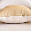Solana Embroidered Swiss Dot Pillow Cover - Golden