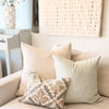 Solana Embroidered Swiss Dot Pillow Cover - Mist