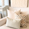 Montecito Embroidered Crewel Pillow Cover - Mist