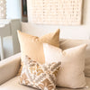Montecito Embroidered Crewel Pillow Cover - Golden