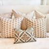 Solana Embroidered Swiss Dot Pillow Cover - Linen